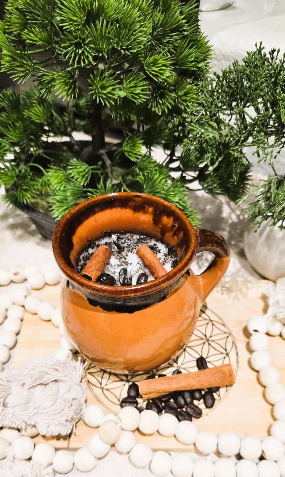 Velas de Café y Canela Tarro